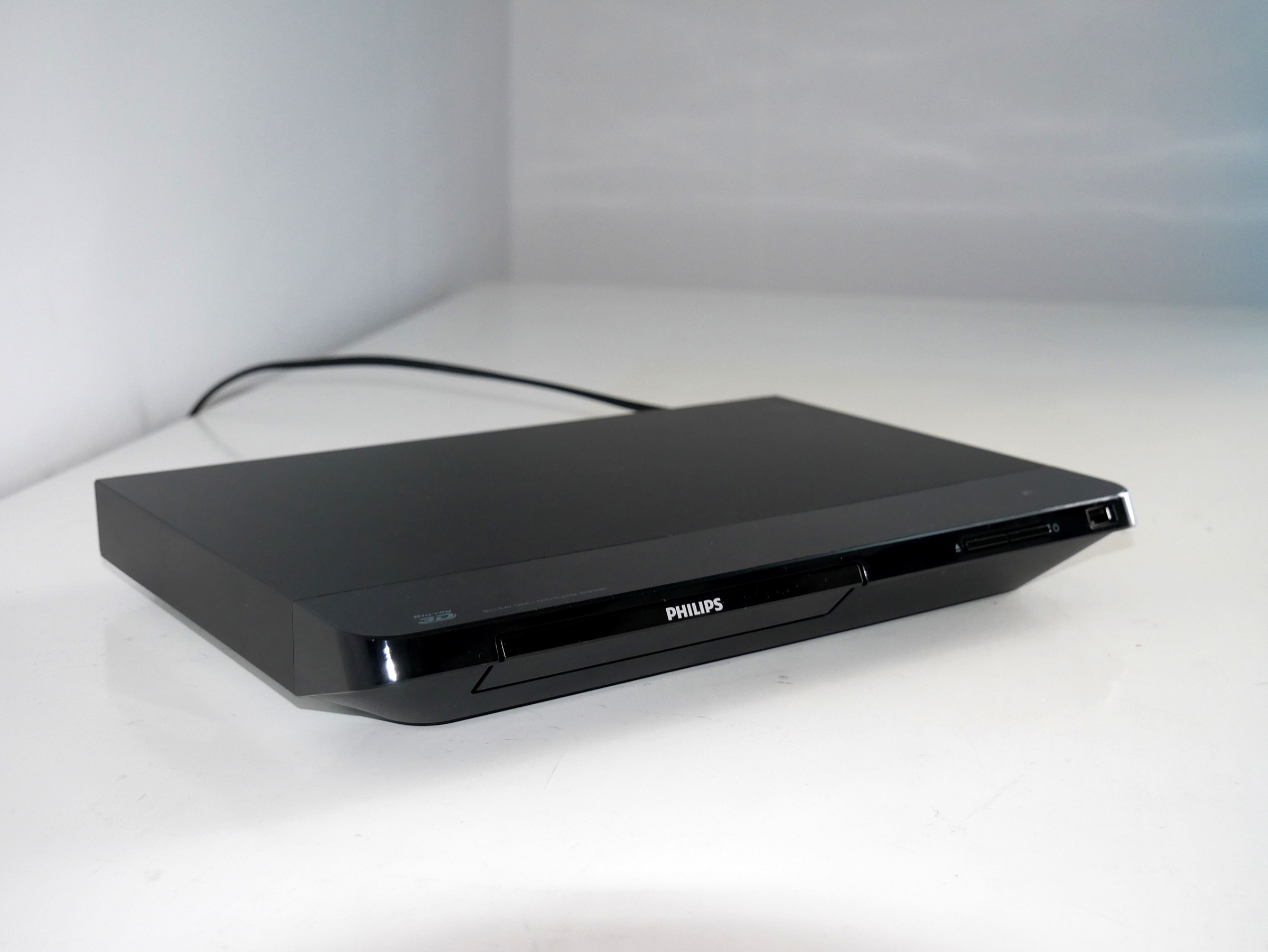 Philips Blu-ray disc player on a table